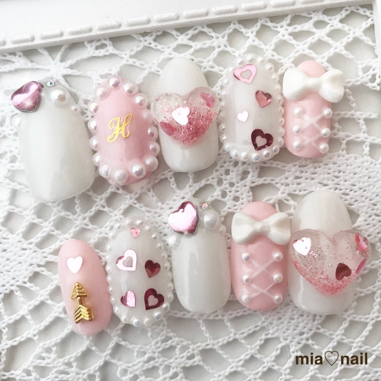 オールシーズン デート 女子会 ハンド 3d Mia Nailのネイルデザイン No ネイルブック