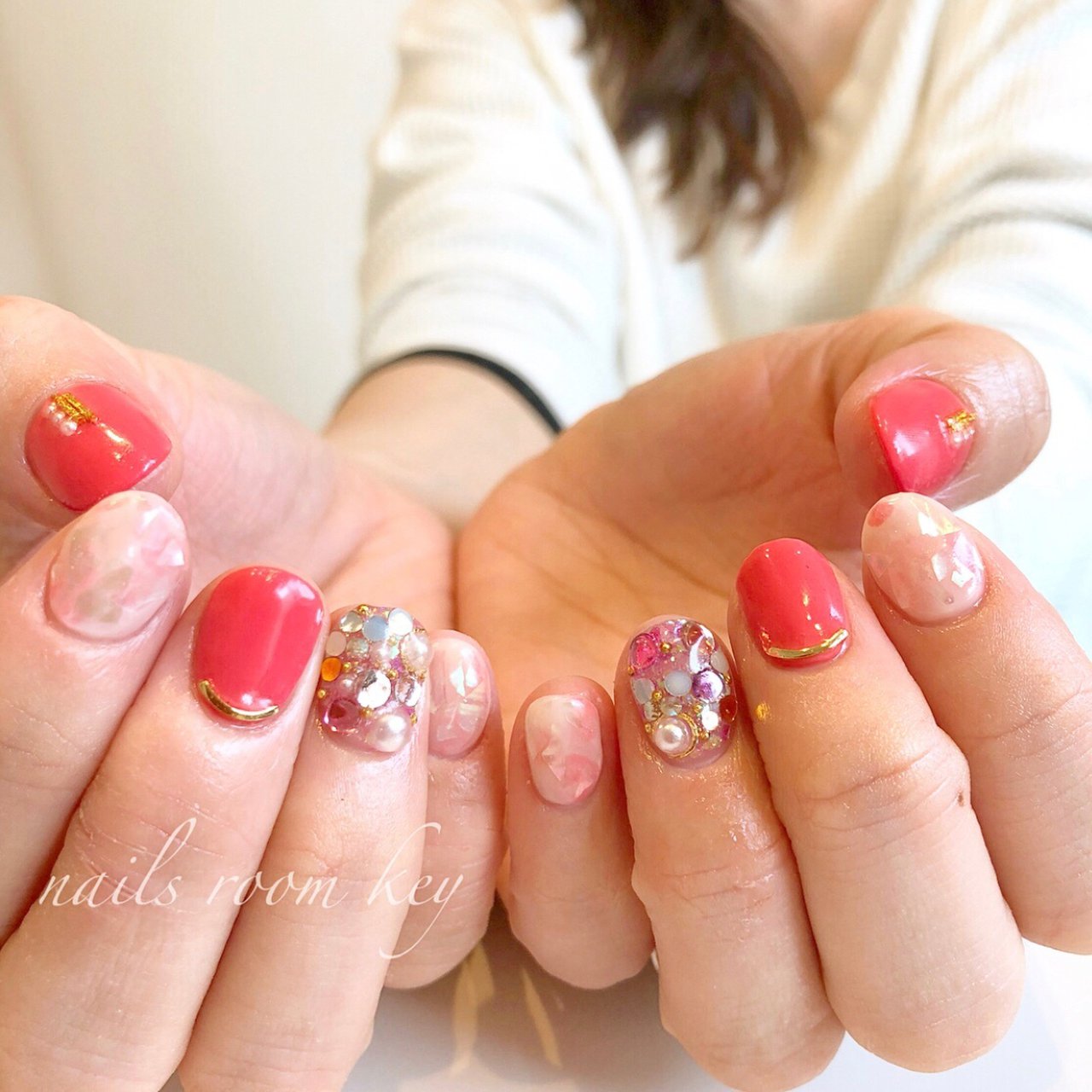 春 オールシーズン パーティー 女子会 ハンド 今野 葵のネイルデザイン No ネイルブック