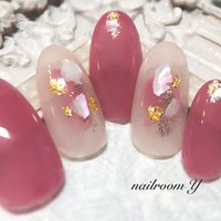 最高かつ最も包括的なボルドー ピンク ネイル 最高の花の画像