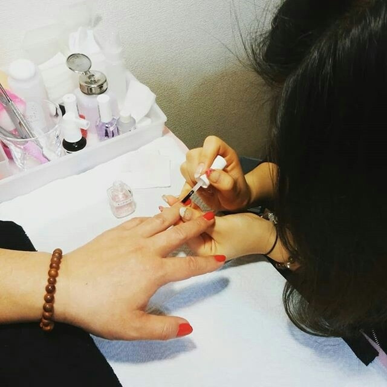 オールシーズン ハンド ワンカラー レッド マニキュア スクール サロン スパイスネイルズのネイルデザイン No ネイルブック