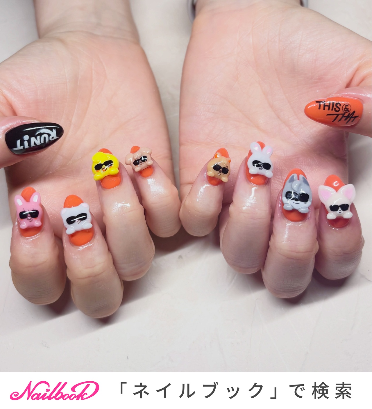 kiki.様 ネイルパーツ ライブ - NICHI nail salon & schoolのネイルデザイン[No.10156832