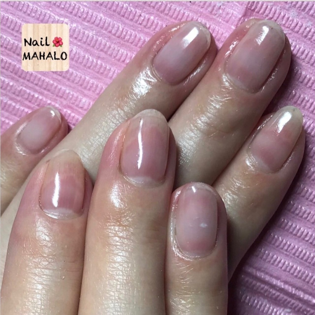 オールシーズン ハンド シンプル ミディアム クリア Mahalo21のネイルデザイン No ネイルブック