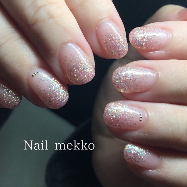 シンプル グラデーション ラメ ピンク お客様 Nail Mekkoのネイルデザイン No 2966209 ネイルブック