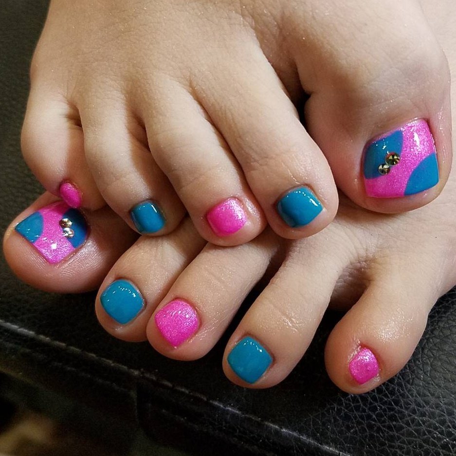 春 夏 オールシーズン フット ドット Malika07のネイルデザイン No ネイルブック