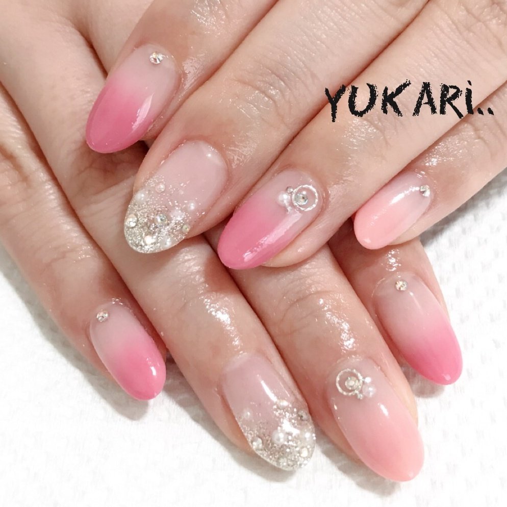 春 オフィス パーティー ハンド グラデーション Yukari Nail By Lili のネイルデザイン No 2968477 ネイルブック