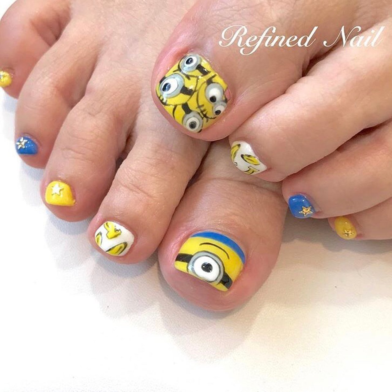 オールシーズン フット キャラクター カラフル ジェルネイル Refined Nail リファインドネイルのネイルデザイン No ネイルブック