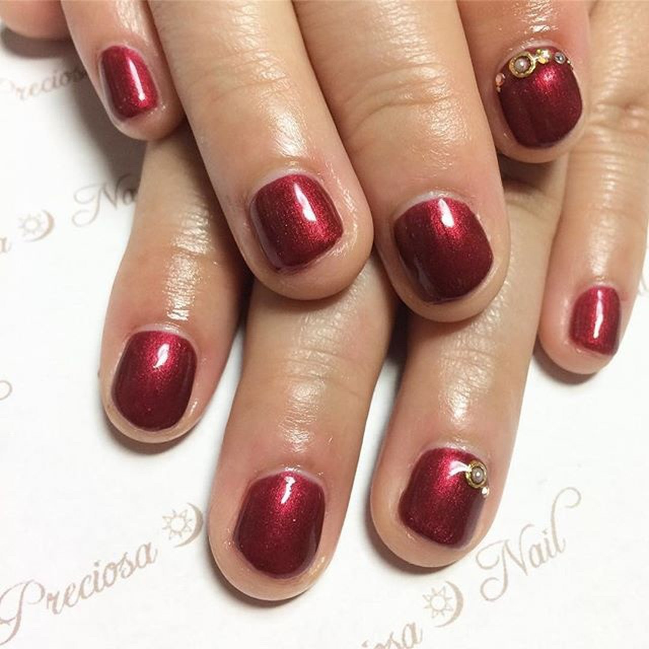 オールシーズン オフィス ブライダル ハンド お客様 Preciosaのネイルデザイン No ネイルブック