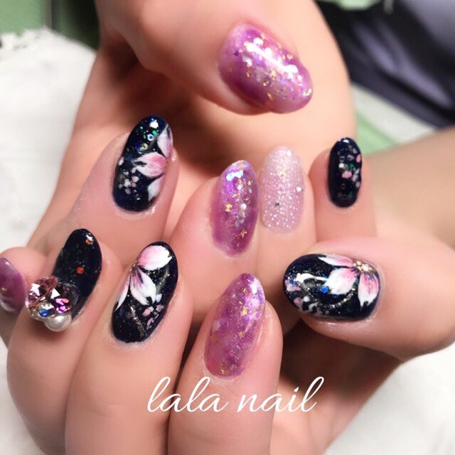 春 リゾート 浴衣 女子会 ハンド Lala Nailのネイルデザイン No ネイルブック