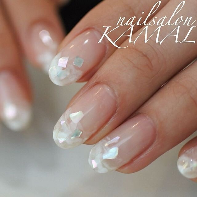 オールシーズン オフィス ブライダル パーティー ハンド Nailsalon Kamalのネイルデザイン No ネイルブック