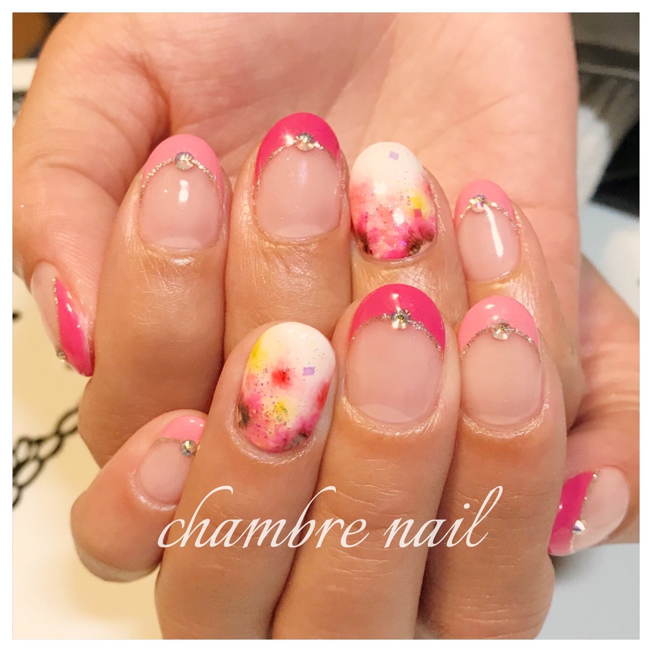 春 オフィス ブライダル デート ハンド Chambre Nailのネイルデザイン No ネイルブック