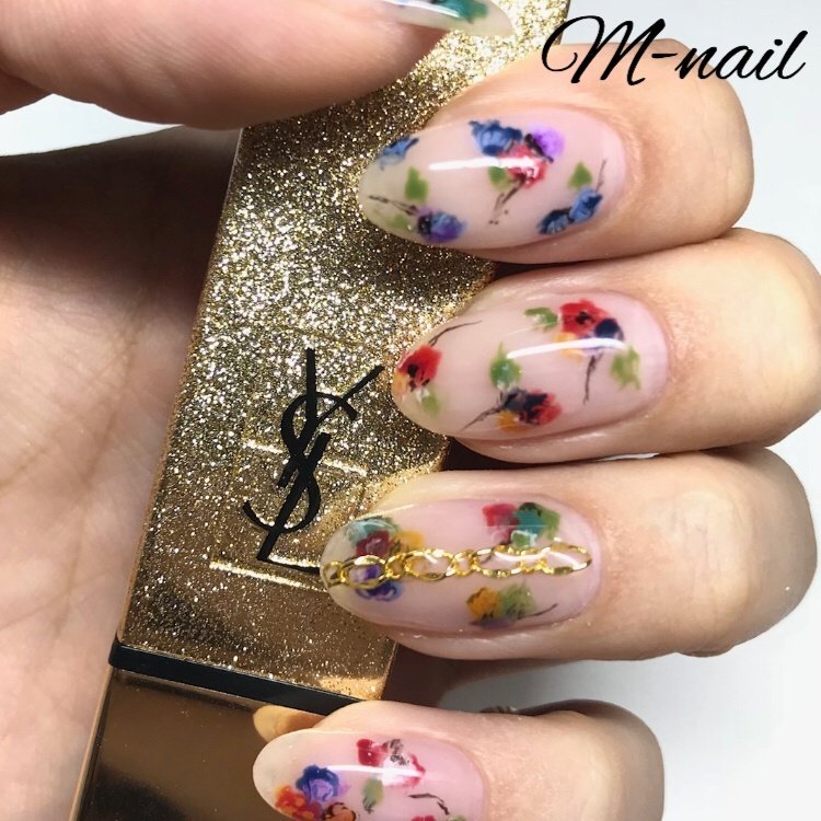 春 オールシーズン 女子会 ハンド フラワー M Nail59のネイルデザイン No 2978286 ネイルブック