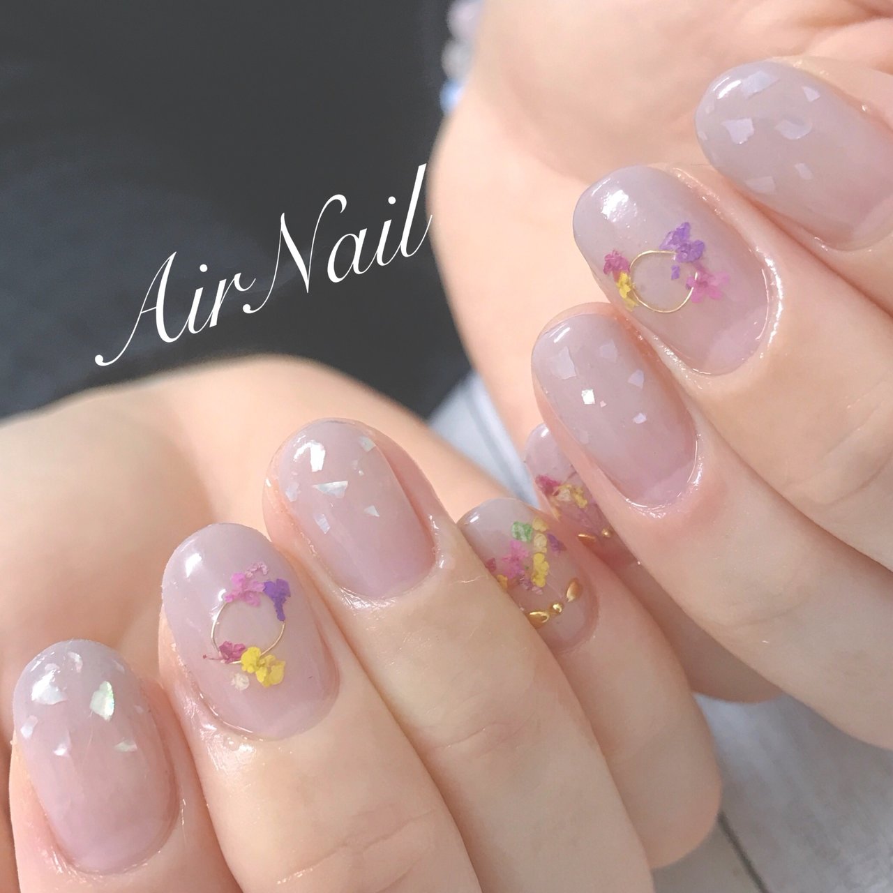 春 入学式 オフィス 女子会 ハンド Airnail エアーネイル のネイルデザイン No ネイルブック