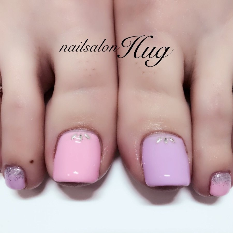 春 夏 デート 女子会 フット Nailhugのネイルデザイン No ネイルブック