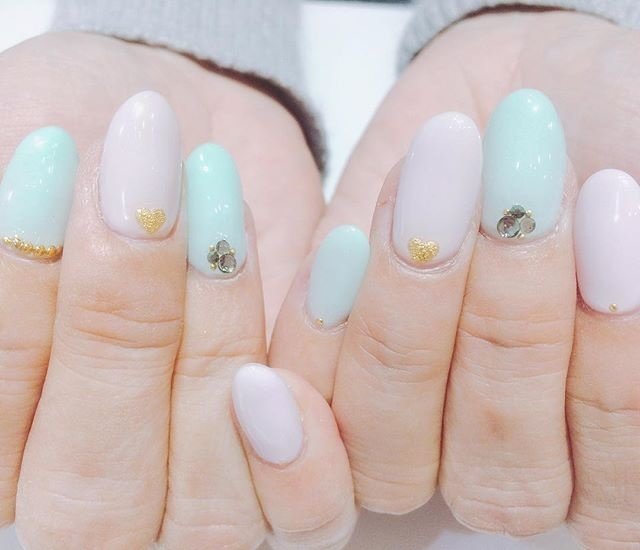 春 夏 ハンド ピンク グリーン Nail De Sirellaのネイルデザイン No ネイルブック