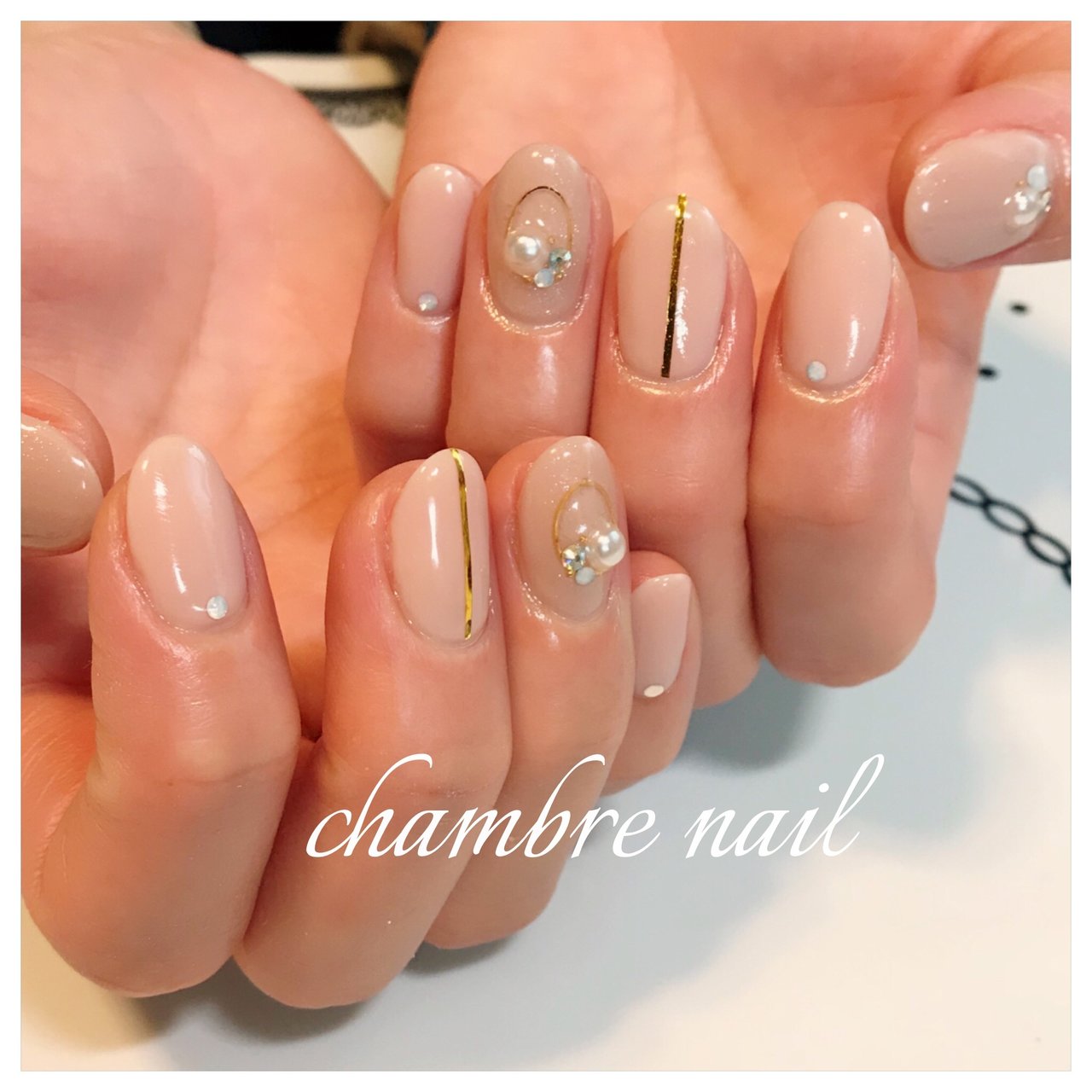 春 オフィス ブライダル デート シンプル Chambre Nailのネイルデザイン No ネイルブック