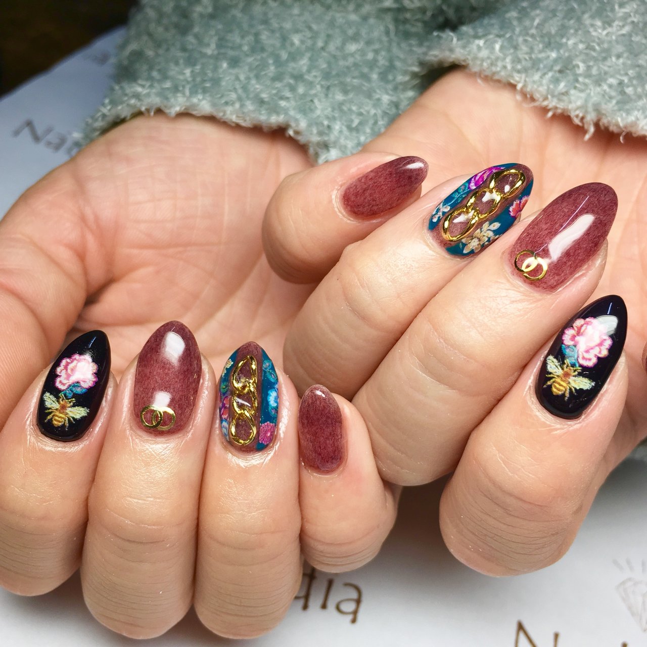 秋 冬 オールシーズン ワンカラー アンティーク Nail Lidia Lisaのネイルデザイン No ネイルブック