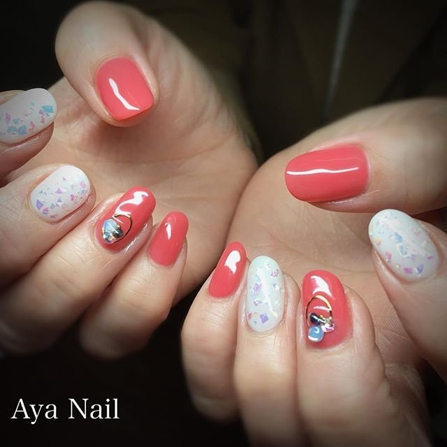 春 オールシーズン オフィス ブライダル ハンド Aya Nail アヤネイル のネイルデザイン No ネイルブック