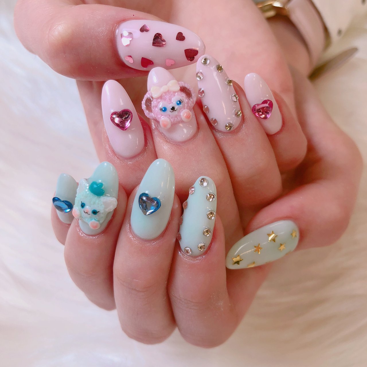 3D/パステル/スカルプチュア - yuuka0323のネイルデザイン[No.2989028