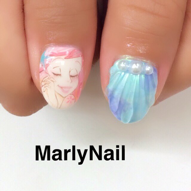 夏 旅行 海 リゾート ハンド Marlynail 盛岡ネイル マツエクサロン のネイルデザイン No ネイルブック