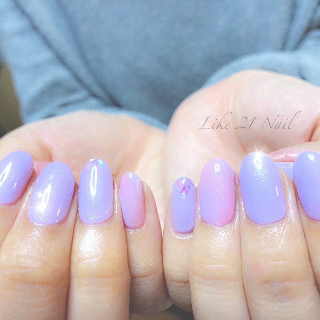春 デート 女子会 ハンド グラデーション Like 21 Nailのネイルデザイン No ネイルブック