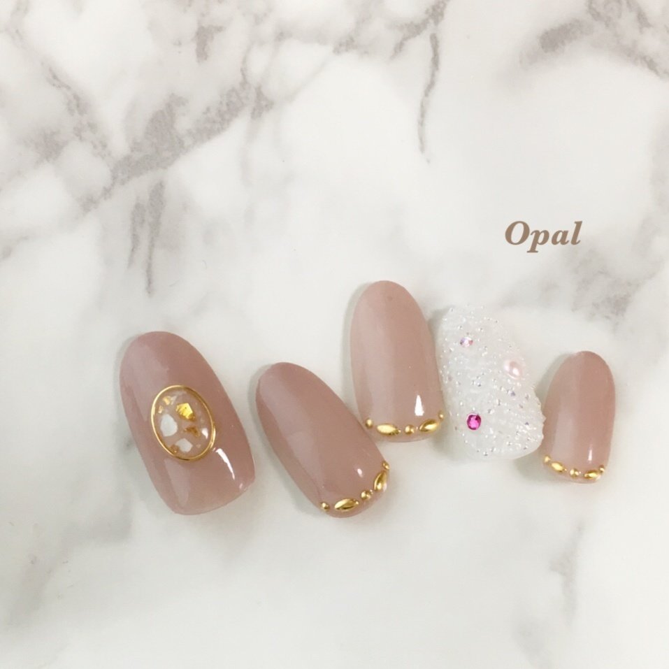 春 入学式 オフィス 女子会 ハンド Opal Nail Salonのネイルデザイン No ネイルブック