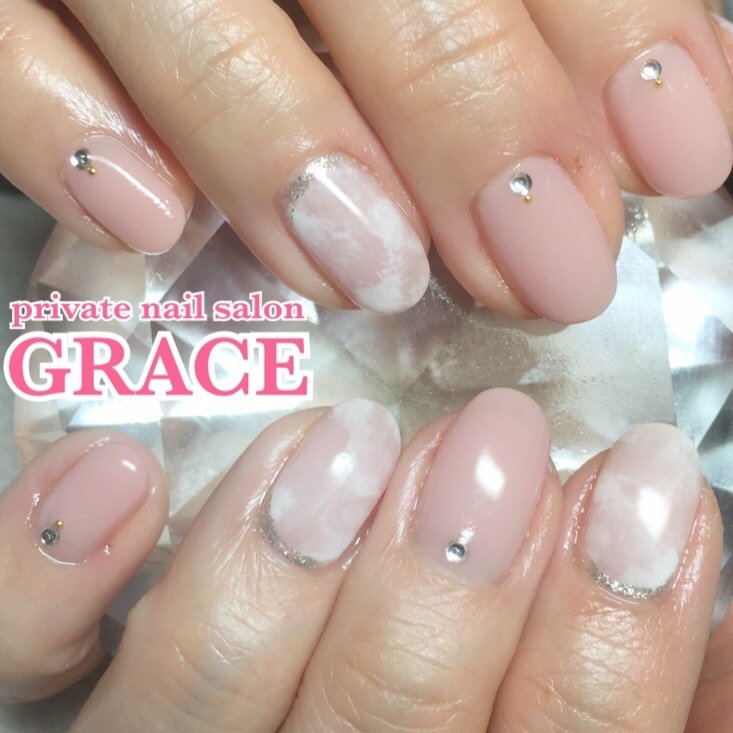 春 オールシーズン オフィス デート ハンド Private Nail Salon Graceのネイルデザイン No ネイルブック