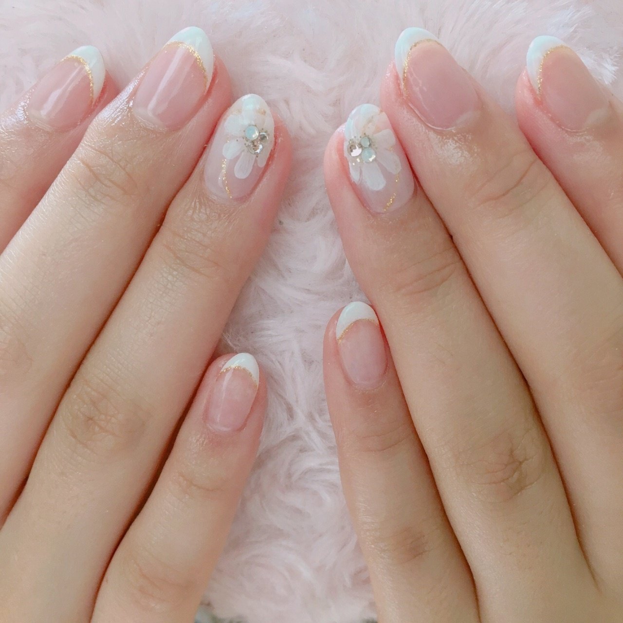 春 オールシーズン オフィス ハンド シンプル Nail Haluのネイルデザイン No ネイルブック