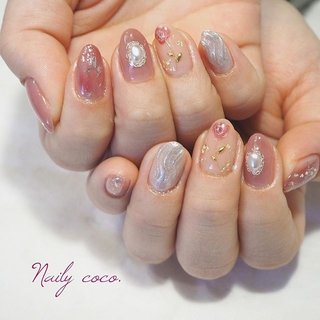 人気順 手書き花のネイルデザイン ネイルブック