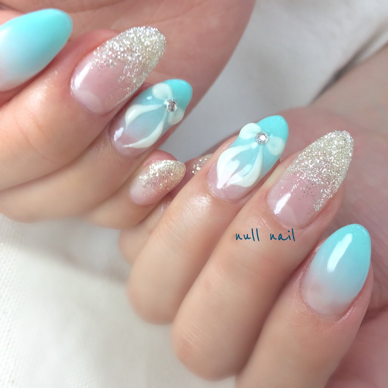 オールシーズン ブライダル パーティー デート グラデーション Null Nailのネイルデザイン No ネイルブック