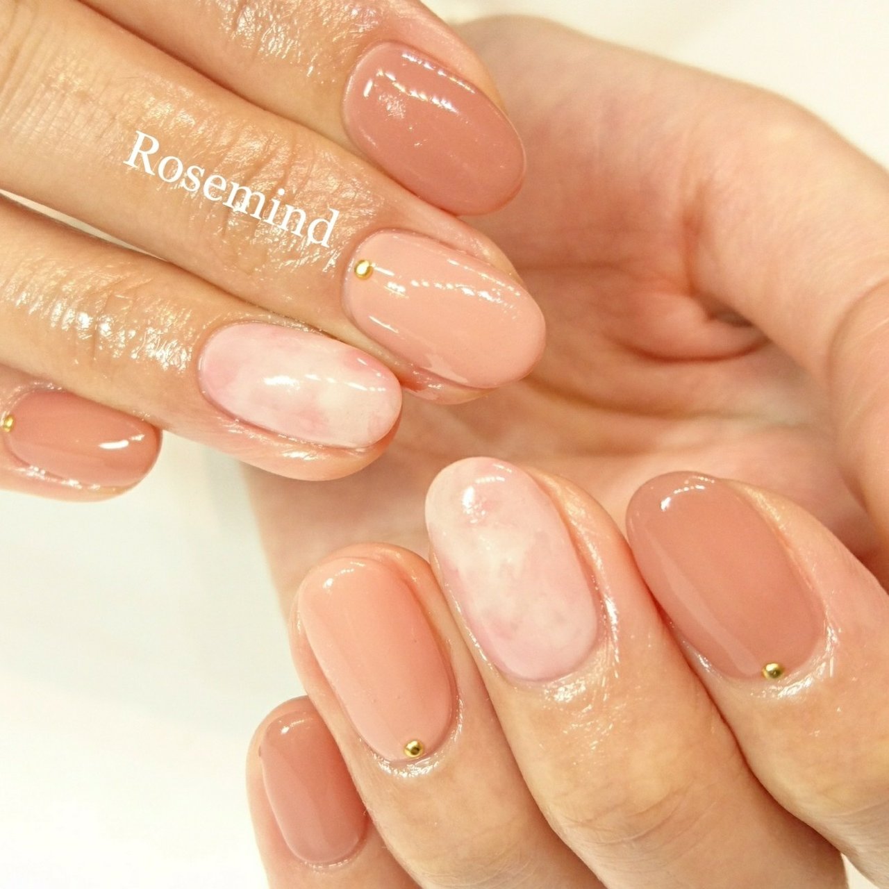 春 オフィス ハンド シンプル タイダイ Nail Rosemindのネイルデザイン No 3000089 ネイルブック