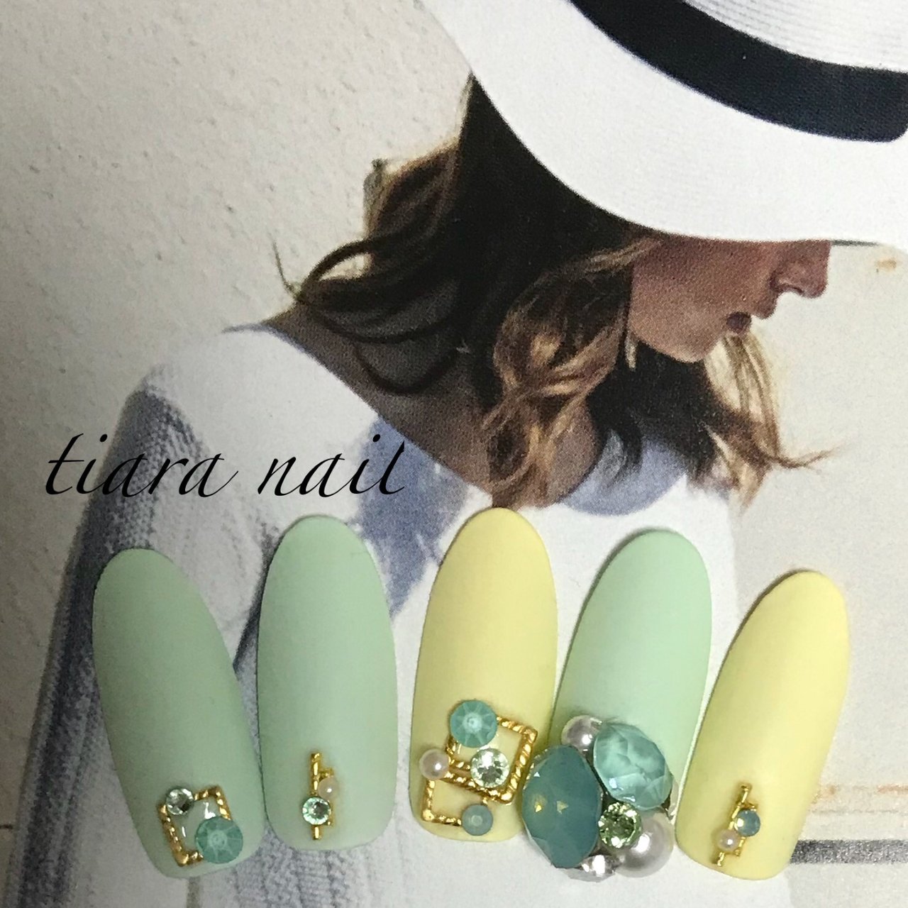 春 夏 ライブ ハンド ワンカラー Tiara84のネイルデザイン No ネイルブック