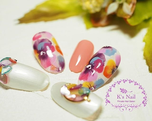 春 夏 入学式 オフィス ハンド K S Nail Kaori のネイルデザイン No ネイルブック