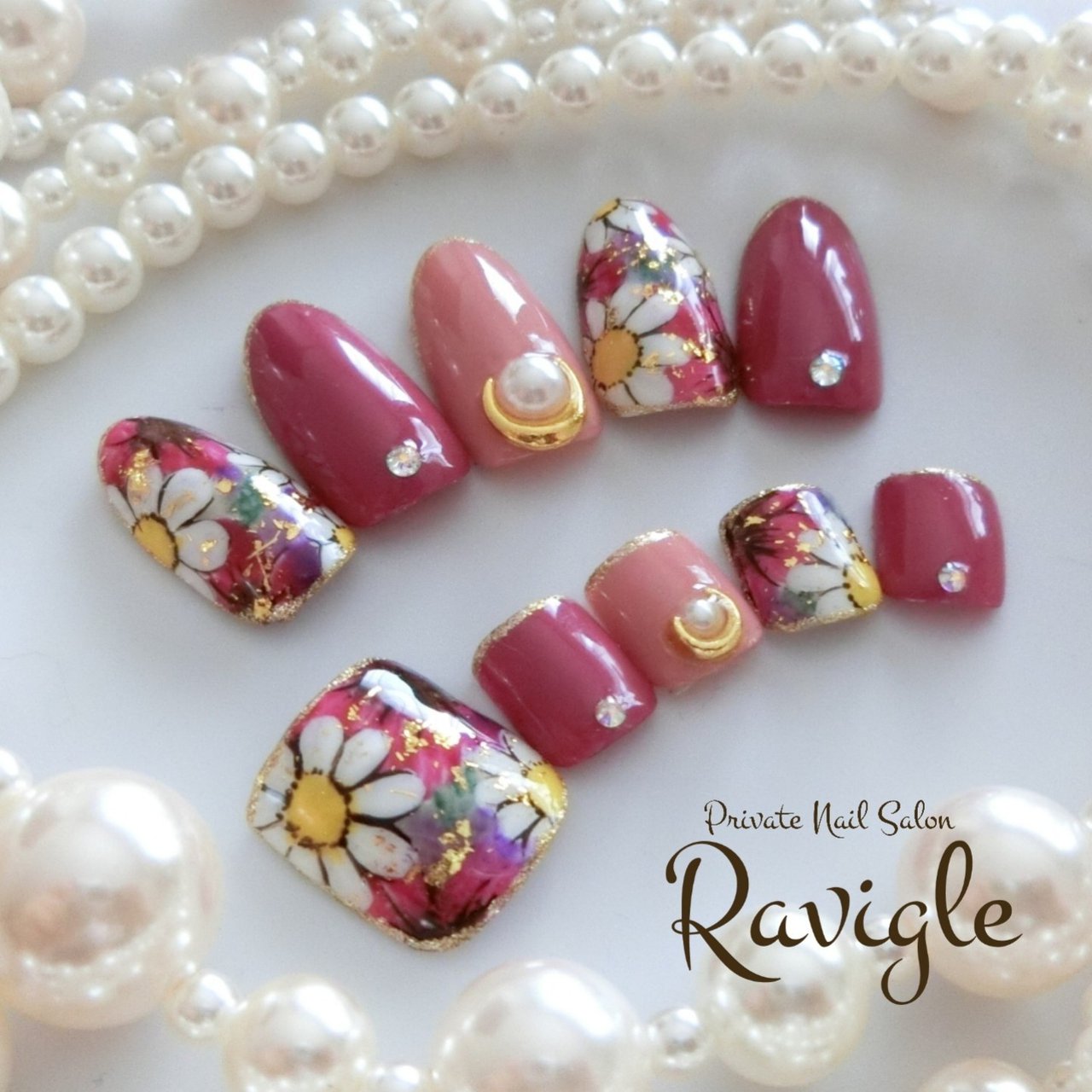 春 夏 海 デート フット Chiharu Ravigle ラヴィグル のネイルデザイン No ネイルブック