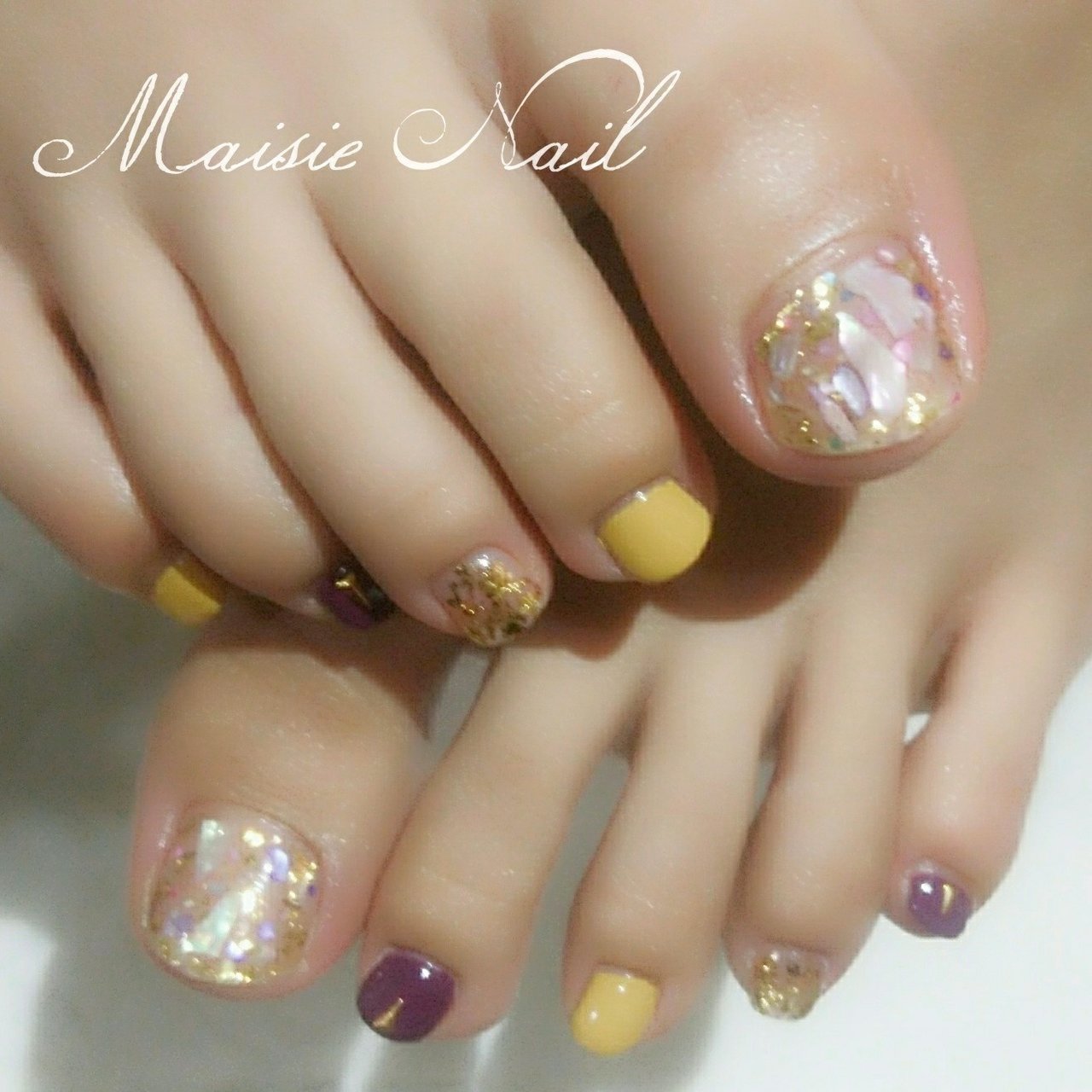 夏 旅行 海 リゾート フット Maisie Nail メイジーネイルのネイルデザイン No ネイルブック