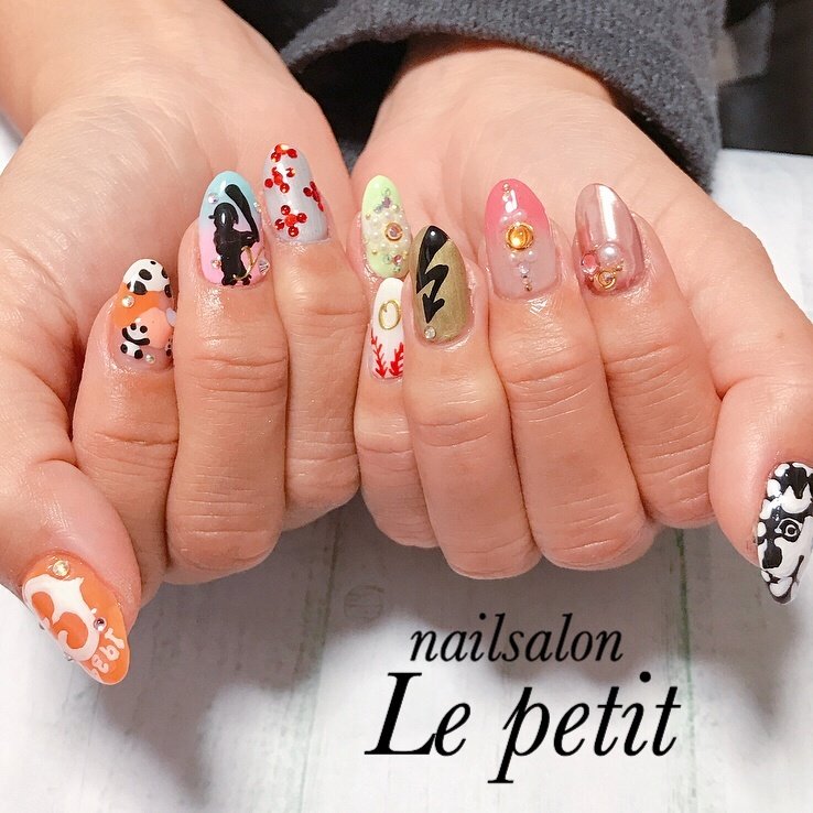 オールシーズン ライブ スポーツ 女子会 ハンド Nailslon Le Petitのネイルデザイン No ネイルブック