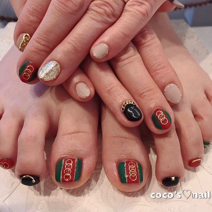 ブランド柄 ショート Coco S Nailのネイルデザイン No ネイルブック