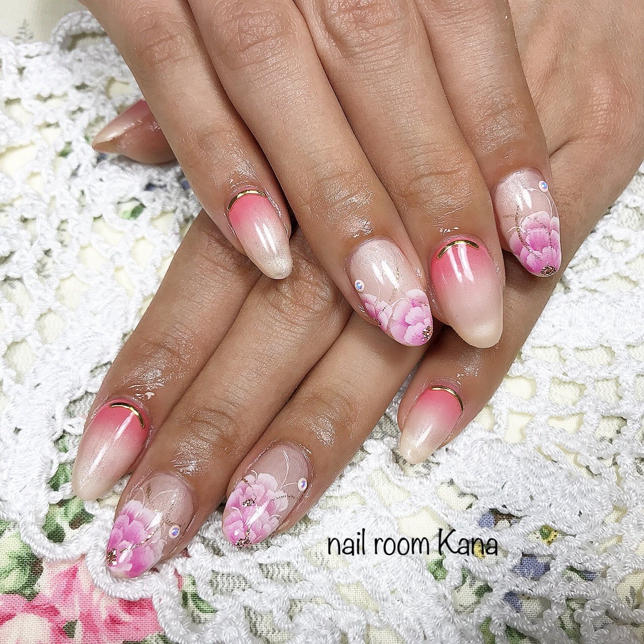 春 グラデーション フラワー お客様 Nail Room Kanaのネイルデザイン No ネイルブック