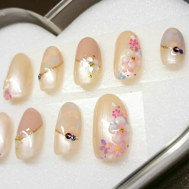 春 成人式 卒業式 入学式 ハンド 黒川ひとみのネイルデザイン No ネイルブック