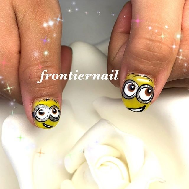 オールシーズン 女子会 ハンド ビジュー キャラクター Frontiernail 渋谷美香のネイルデザイン No ネイルブック