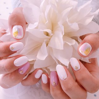 オールシーズン オフィス デート ハンド フレンチ R Mamaのネイルデザイン No ネイルブック