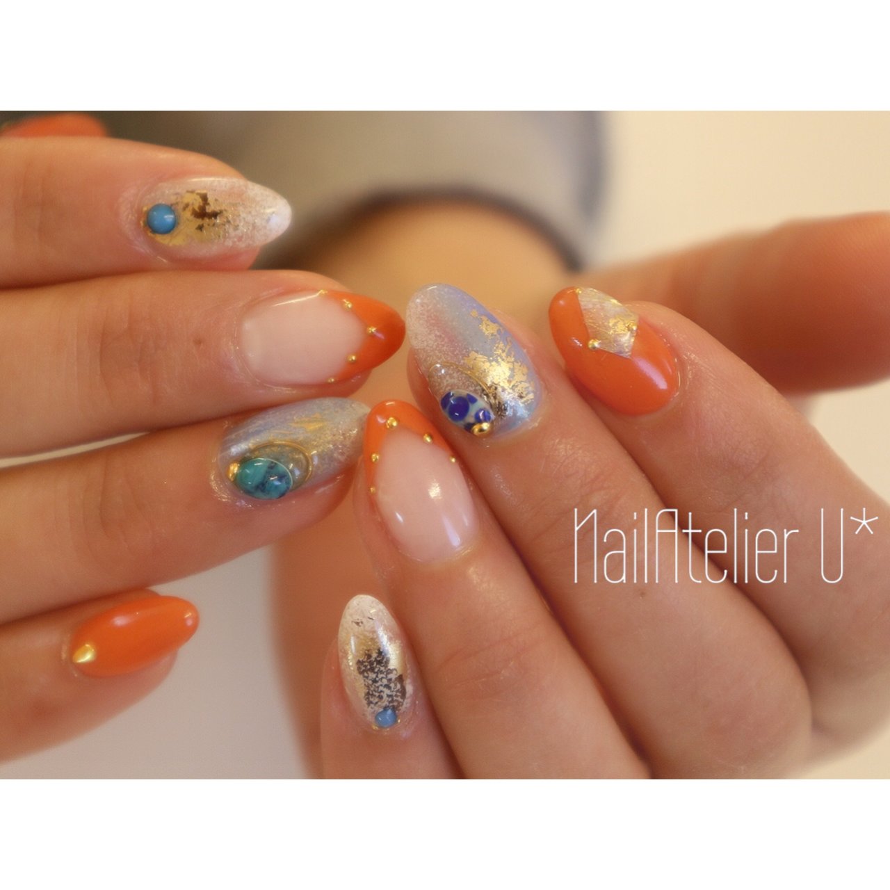 春 夏 フレンチ エスニック ニュアンス Nailatelieru のネイルデザイン No 3030782 ネイルブック