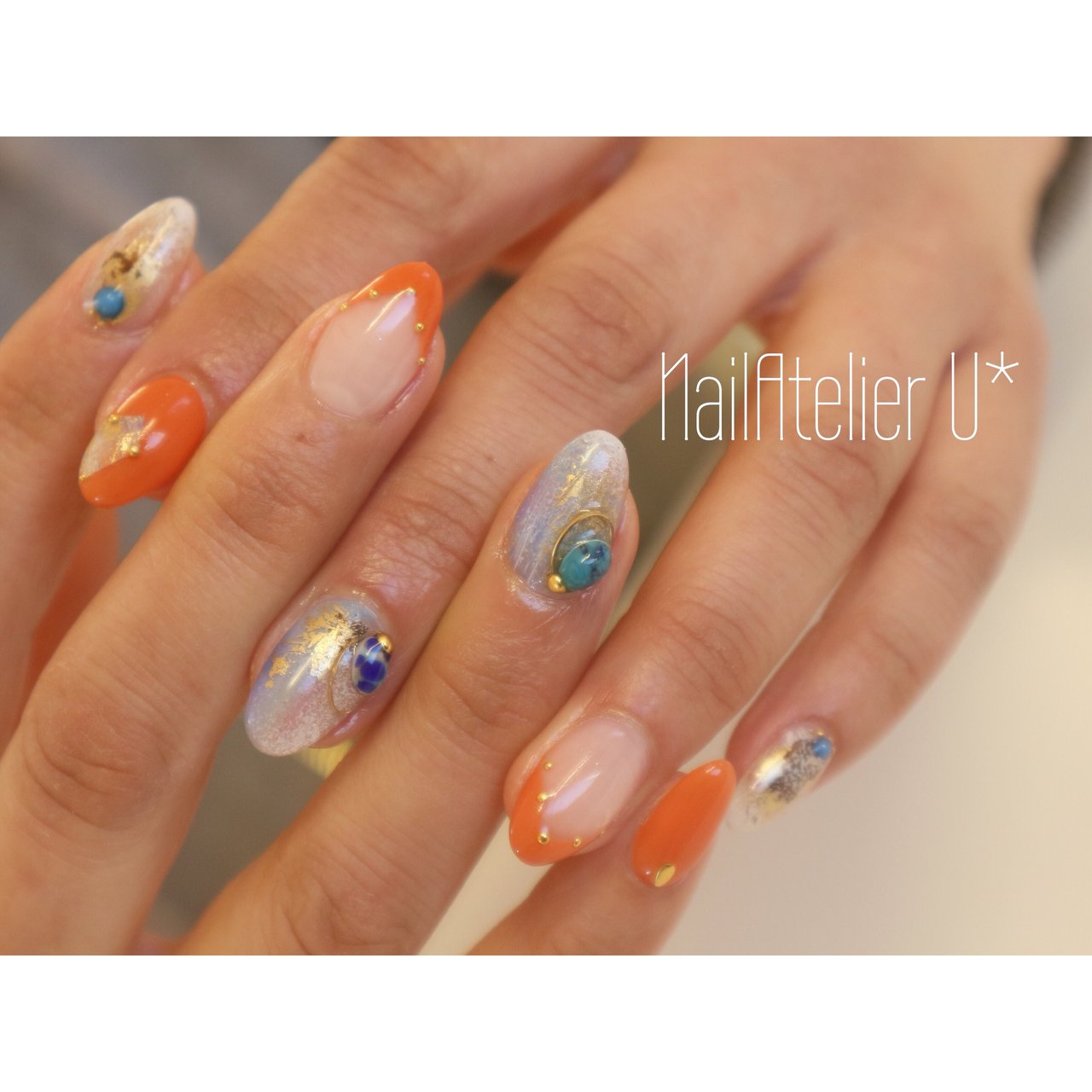 春 夏 フレンチ エスニック ニュアンス Nailatelieru のネイルデザイン No ネイルブック