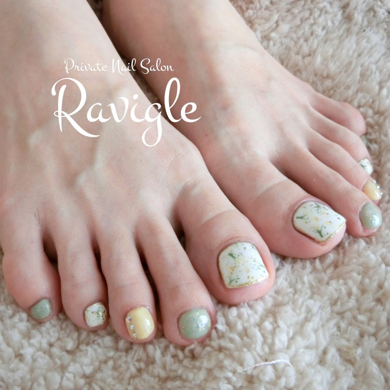 春 旅行 リゾート デート フット Chiharu Ravigle ラヴィグル のネイルデザイン No ネイルブック