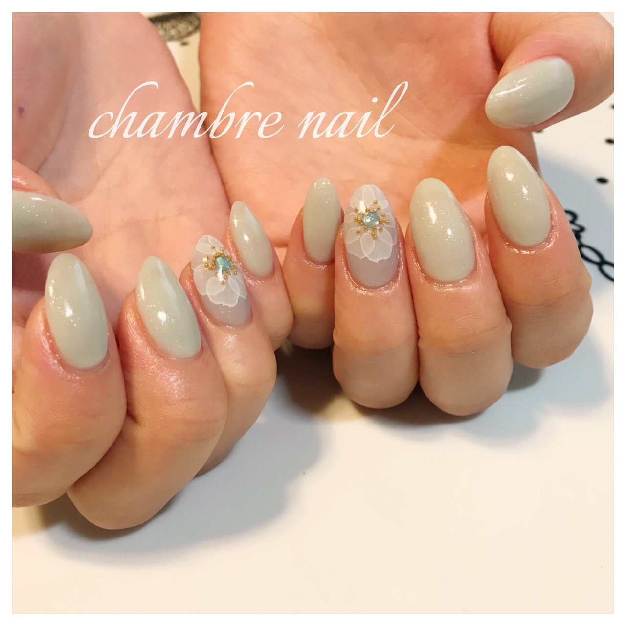 春 オフィス ブライダル デート ハンド Chambre Nailのネイルデザイン No ネイルブック