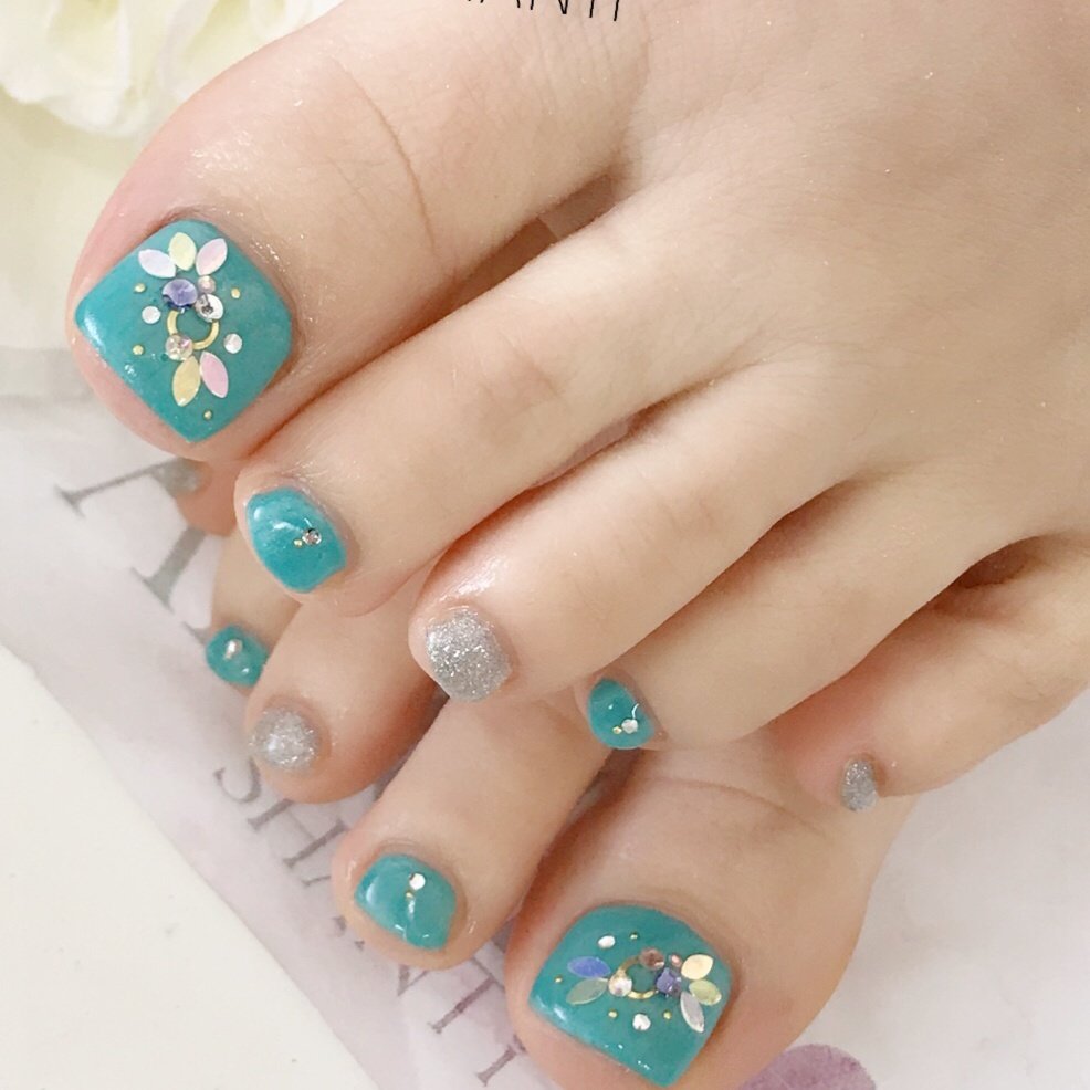 春 夏 海 デート フット Saya Nailのネイルデザイン No ネイルブック