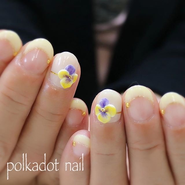 春 夏 ハンド フレンチ ショート Mayumiusuiのネイルデザイン No ネイルブック