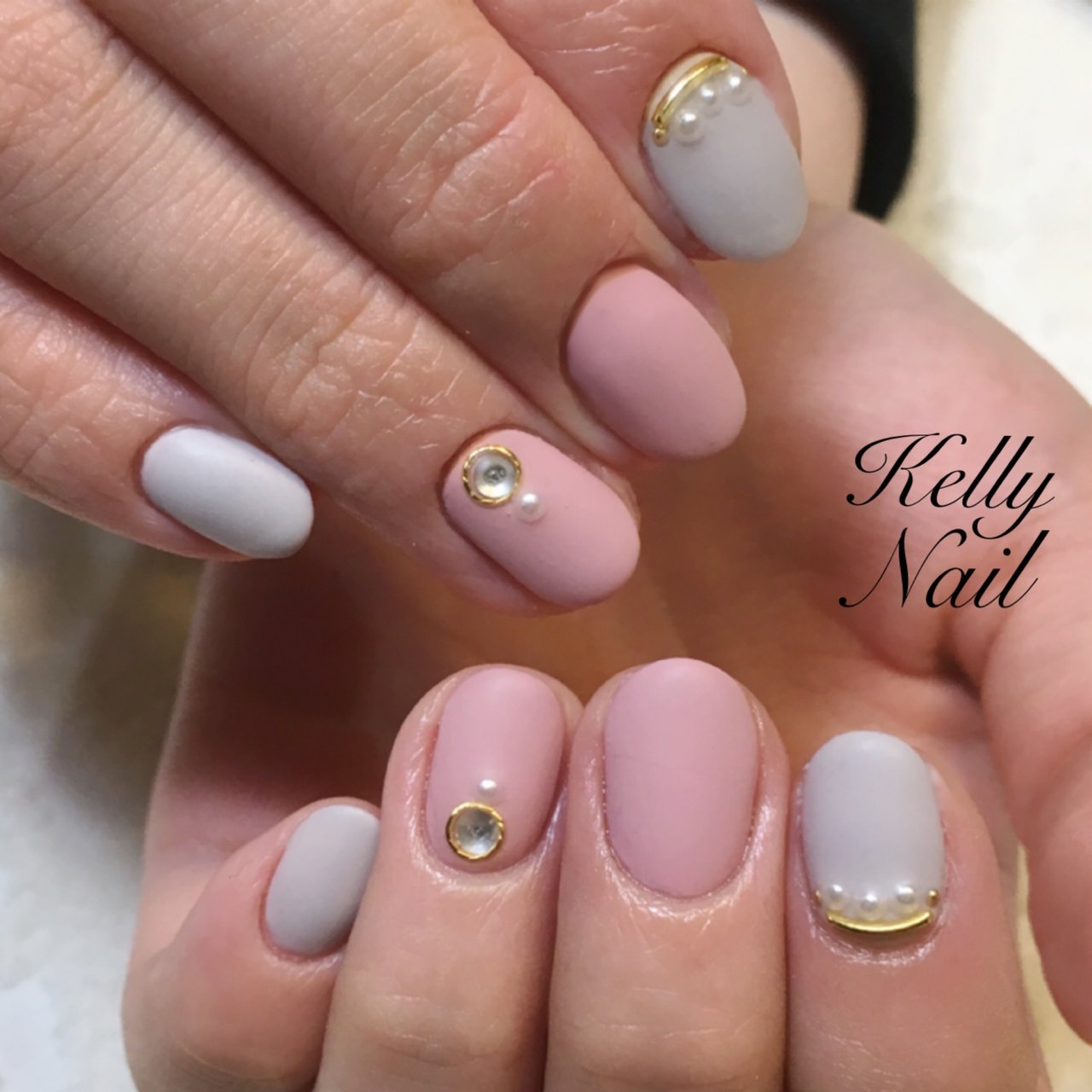 春 オフィス ハンド ワンカラー マット Kelly Kellyのネイルデザイン No ネイルブック