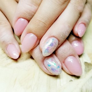 ワンカラーに2本アートのネイルデザイン ネイルブック