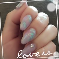 ギャラクシー パステル セルフネイルのネイルデザイン ネイルブック
