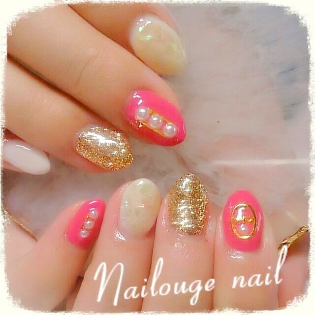 春 パーティー デート 女子会 ハンド Nailsalon Nailougeのネイルデザイン No ネイルブック